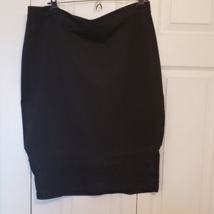 Black skirt with sheer panels